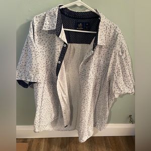 Rugby floral print button down shirt